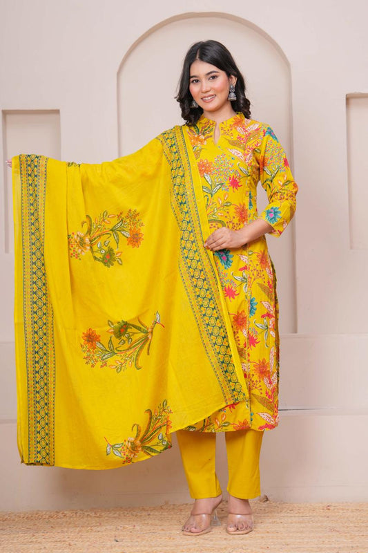 Cotton Printed Suit Set