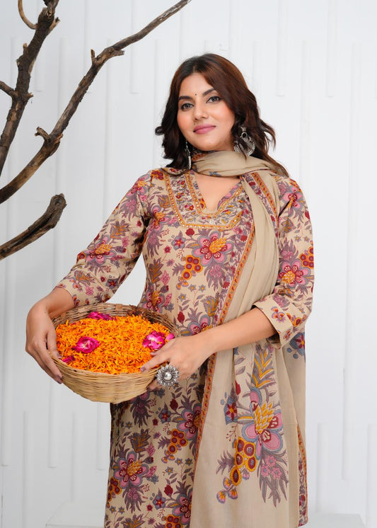 Cotton Printed Suit Set